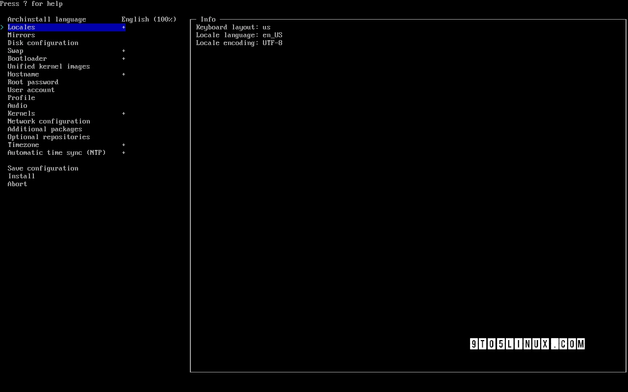 Arch Install archinstall